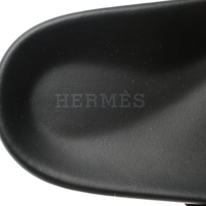 Hermes Suede Goatskin Womens Chypre Sandals 36.5 Naturel 7 of 9