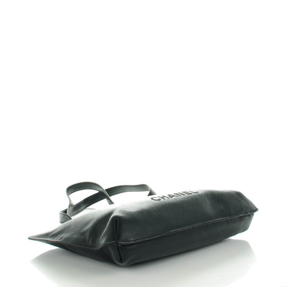 Chanel Grained Calfskin Shopping Tote Black 4 of 7