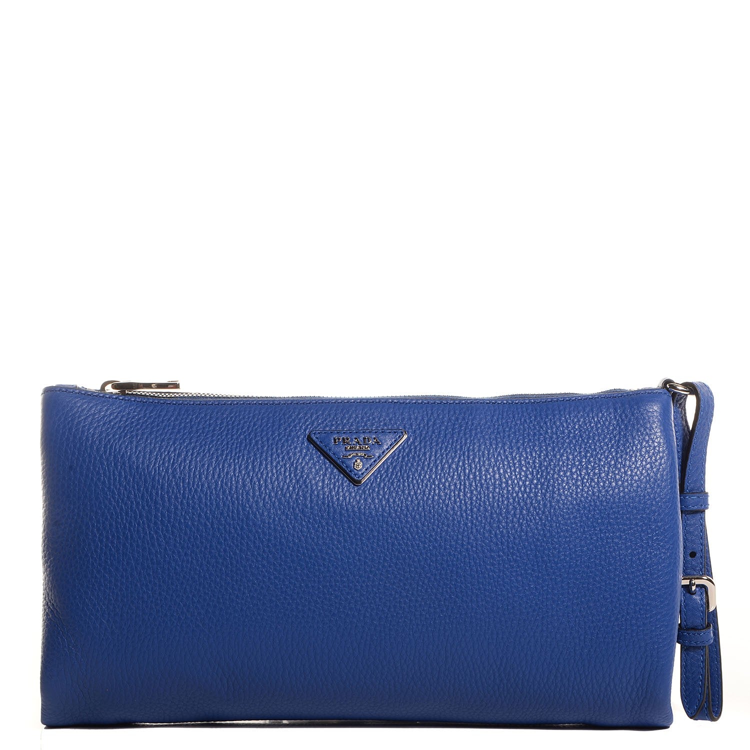 Prada Vitello Daino Clutch Royal 1 of 12