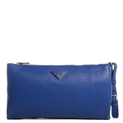 Prada Vitello Daino Clutch Royal 1 of 12