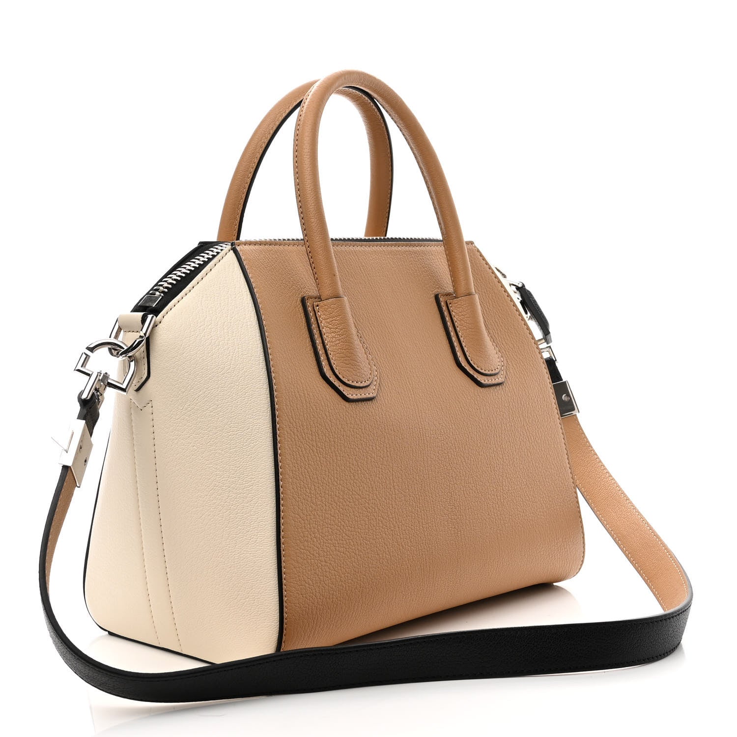 Givenchy Sugar Goatskin Small Bi-Color Antigona Light Beige 3 of 10