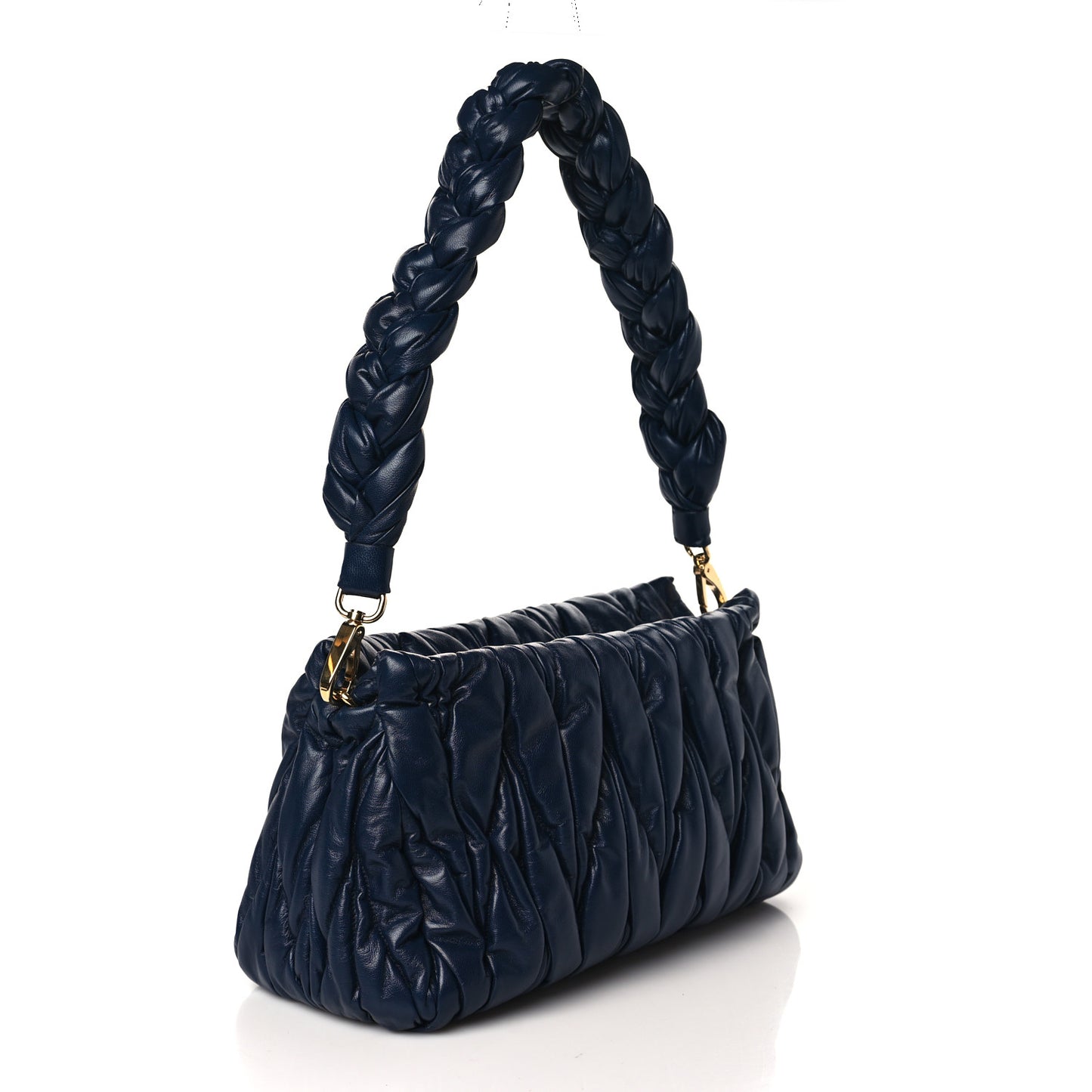 Nappa Matelasse Shoulder Bag Bleuette