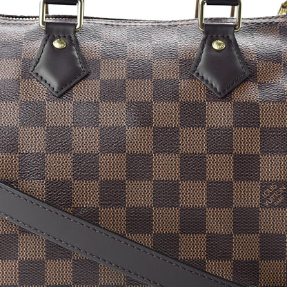 Louis Vuitton Damier Ebene Speedy Bandouliere 25 9 of 12