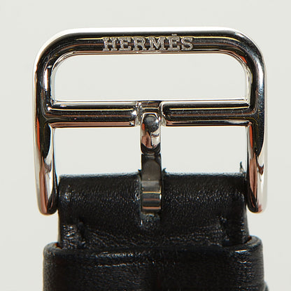 Hermes Stainless Steel Barenia 33mm Cape Cod Quartz Watch Noir 21 of 22