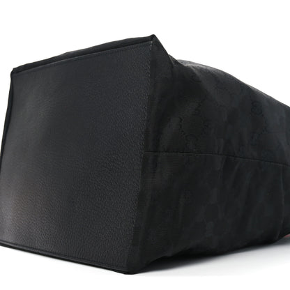 Gucci GG Monogram Large Web Handle Bucket Tote Black 10 of 10