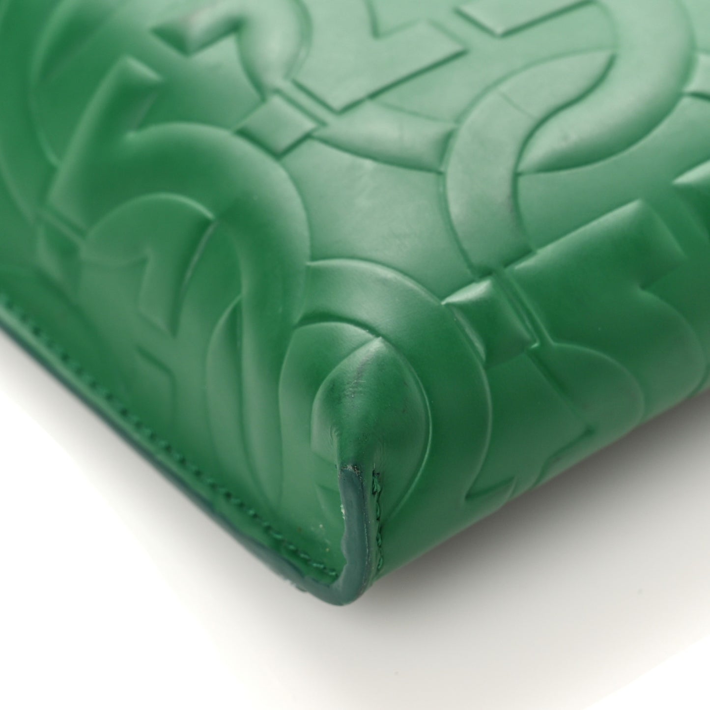 Calfskin Gancini Embossed Brooklyn Crossbody Bag Green