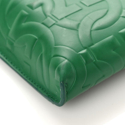 Salvatore Ferragamo Calfskin Gancini Embossed Brooklyn Crossbody Bag Green 8 of 10