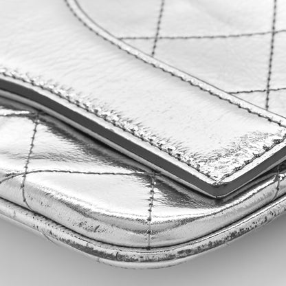 Chanel Metallic Crumpled Calfskin Small 31 Pouch Silver 8 of 10