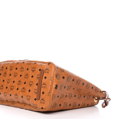 MCM Visetos Large Liz Reversible Shopper Tote Cognac 8 of 19