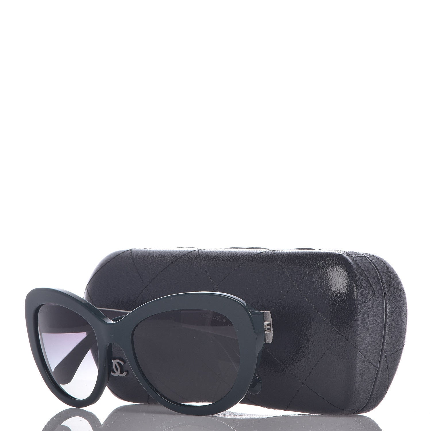 Chanel Butterfly Signature Sunglasses 5346 Green 8 of 8
