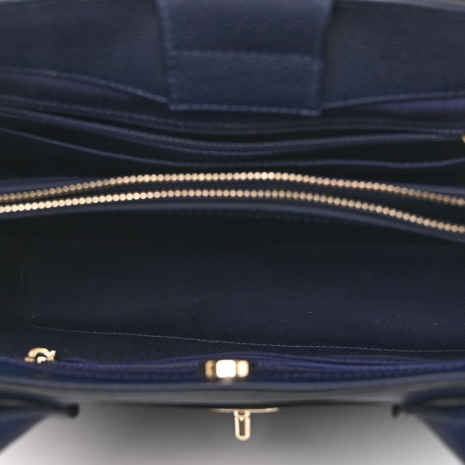 Chanel Grained Calfskin Small Neo Executive Shopper Tote Dark Blue 5 of 10