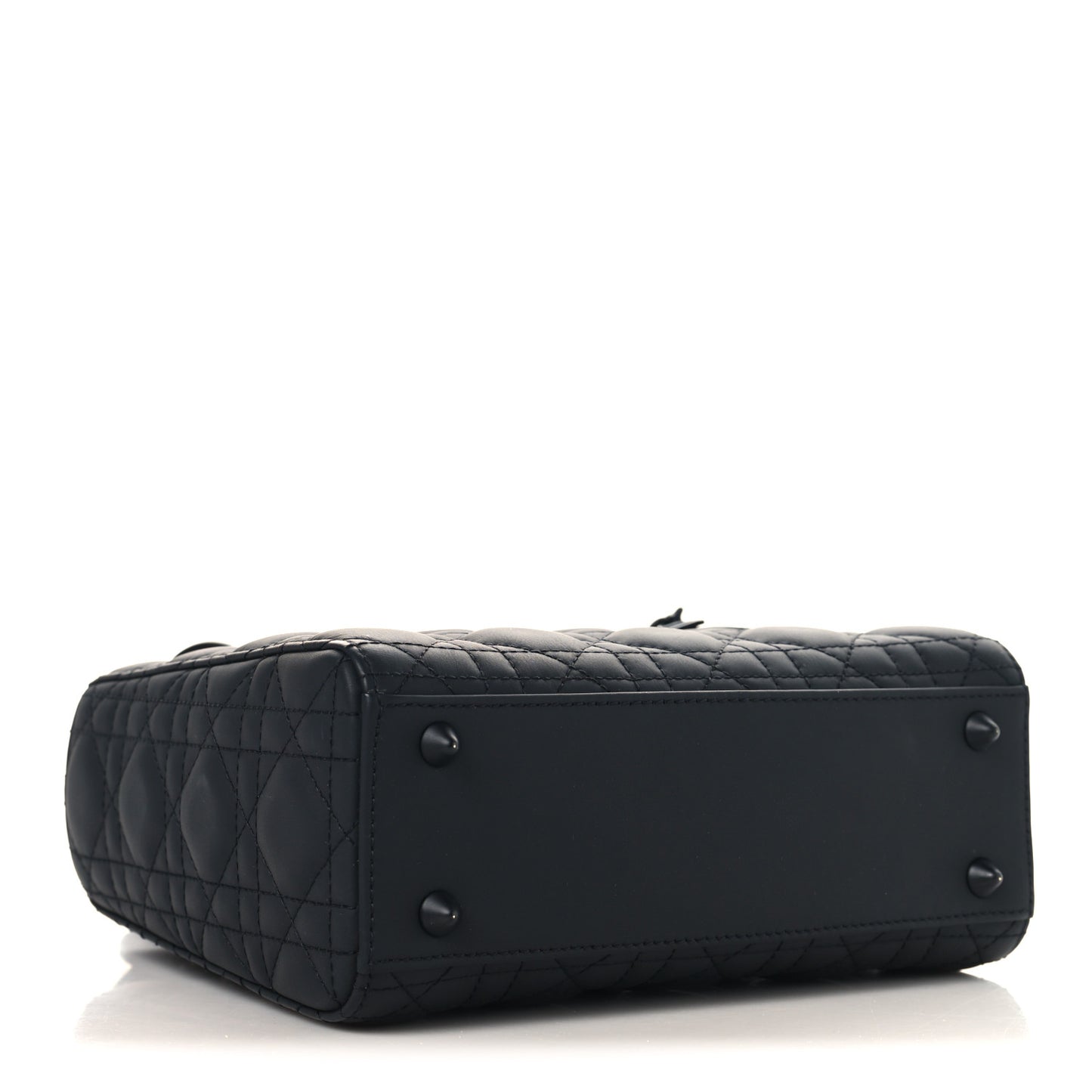 Ultra Matte Calfskin Cannage Small My ABCDior Lady Dior Black