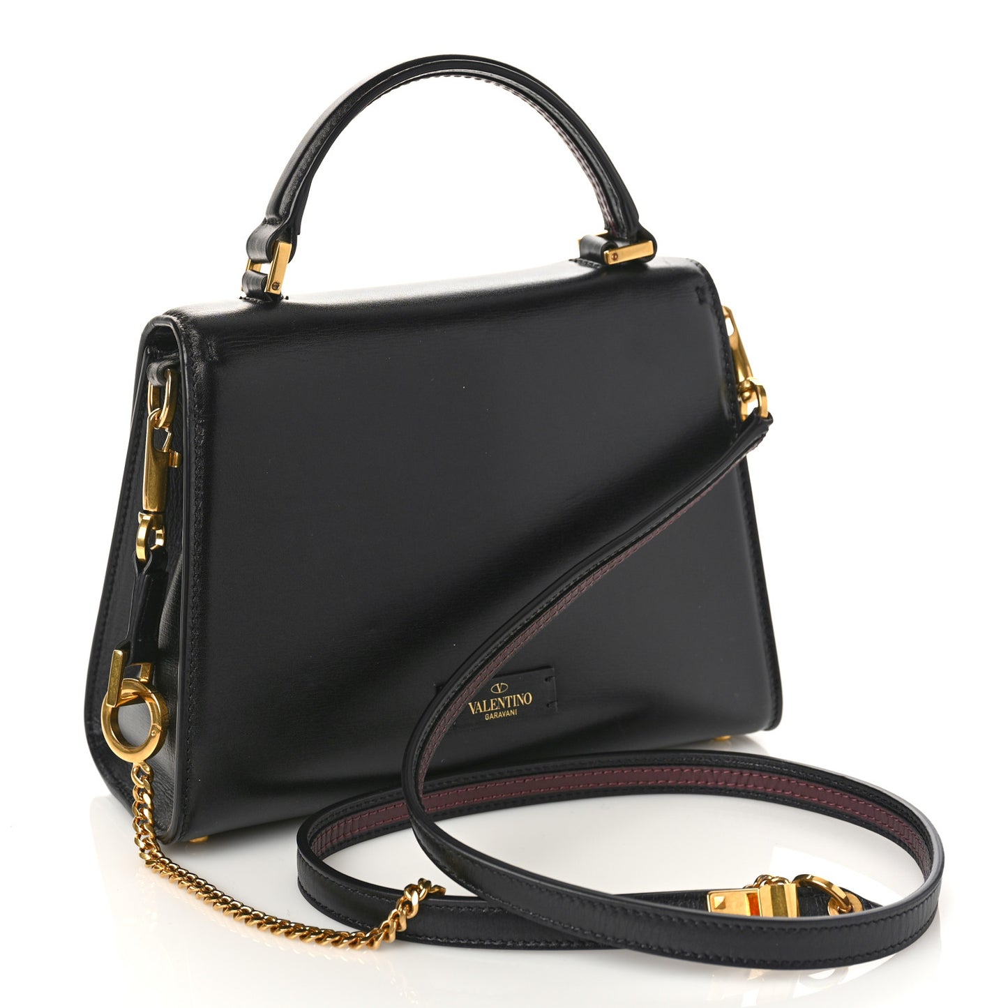 Calfskin Mini VSling Top Handle Bag