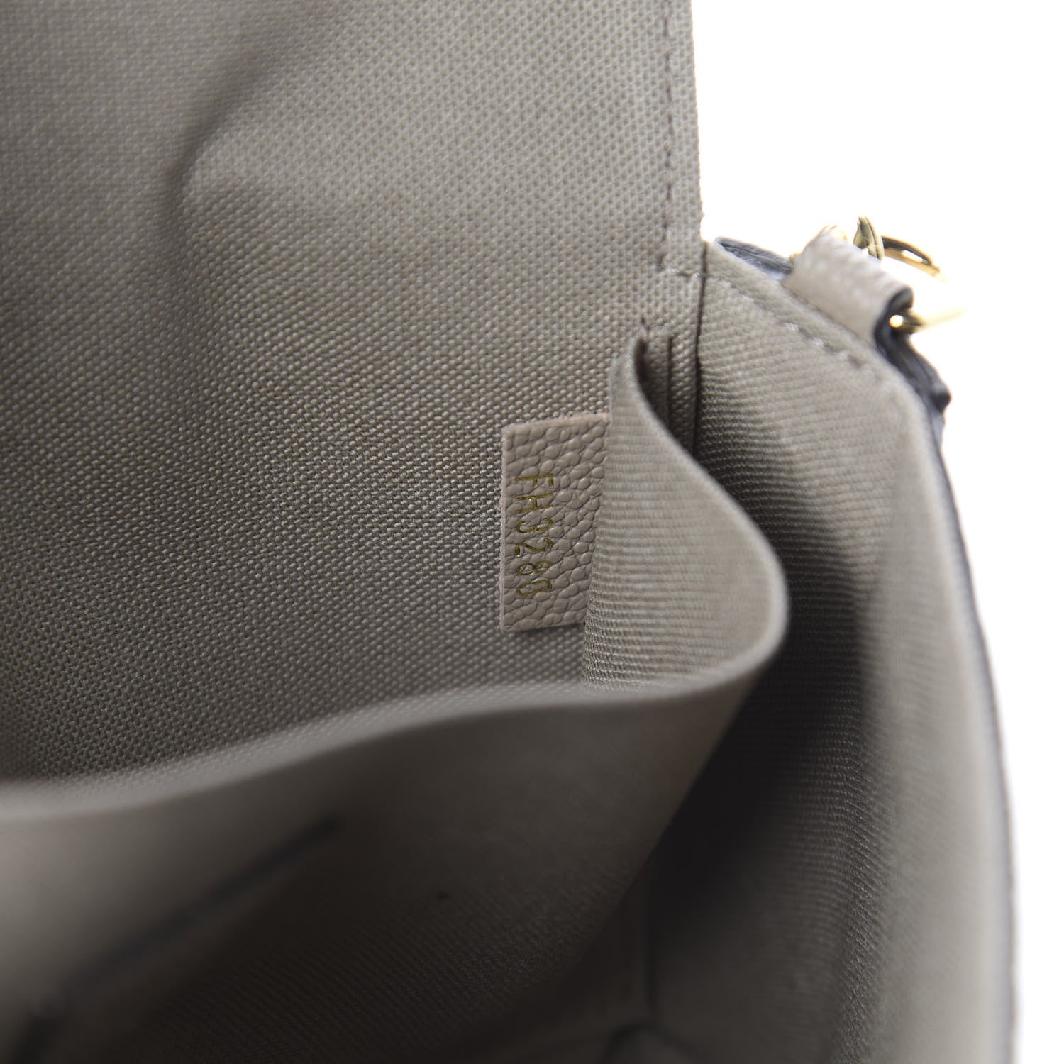 Louis Vuitton Empreinte Pochette Felicie Chain Wallet Tourterelle 9 of 10