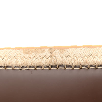 Jacquemus Smooth Calfskin Raffia Le Chiquito Moyen Corado Brown 14 of 15