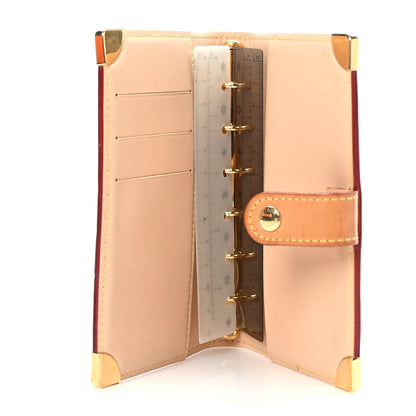 Louis Vuitton Monogram Multicolor Small Ring Agenda Cover White 4 of 7