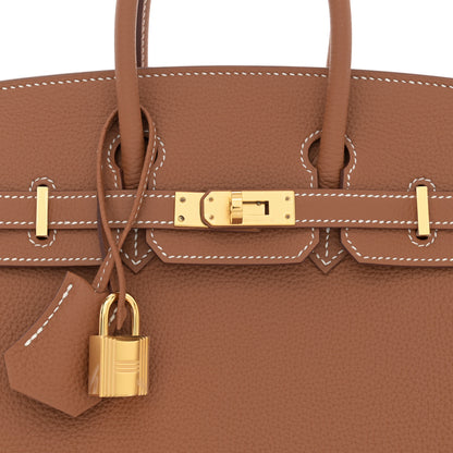 Hermes Togo Birkin 25 Gold 8 of 11