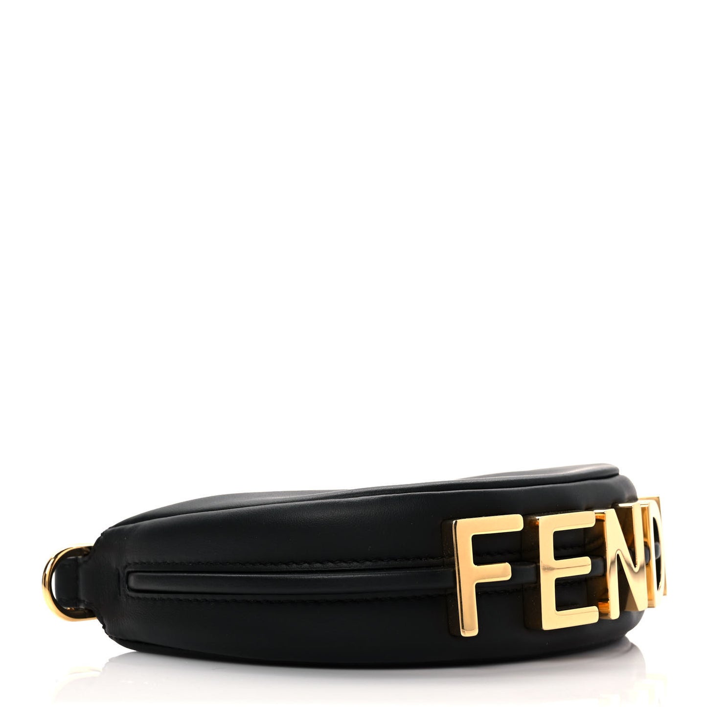 Vitello Grace Matte Nano Fendigraphy Hobo Charm Black