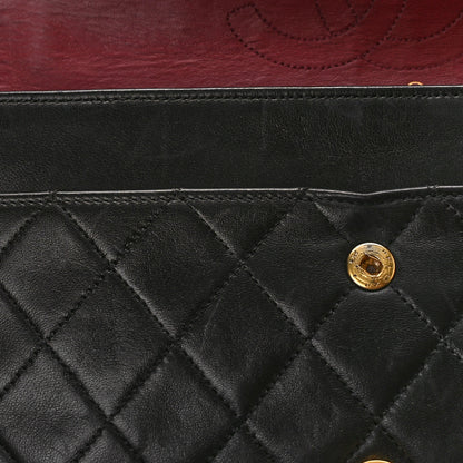 Chanel Lambskin Quilted Medium Double Flap Black 15 of 15