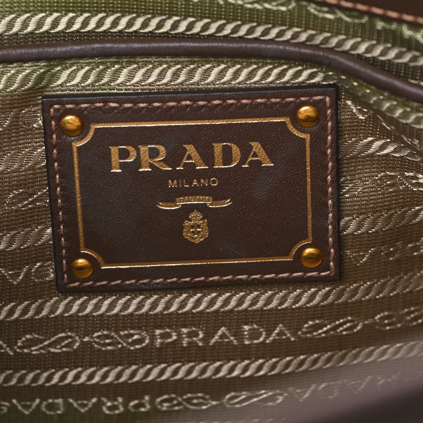 Jacquard Logo Tote Corda Bruciato