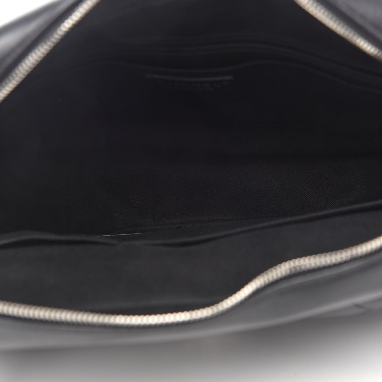 Lambskin Quilted Bowler Flap Shoulder Bag Black