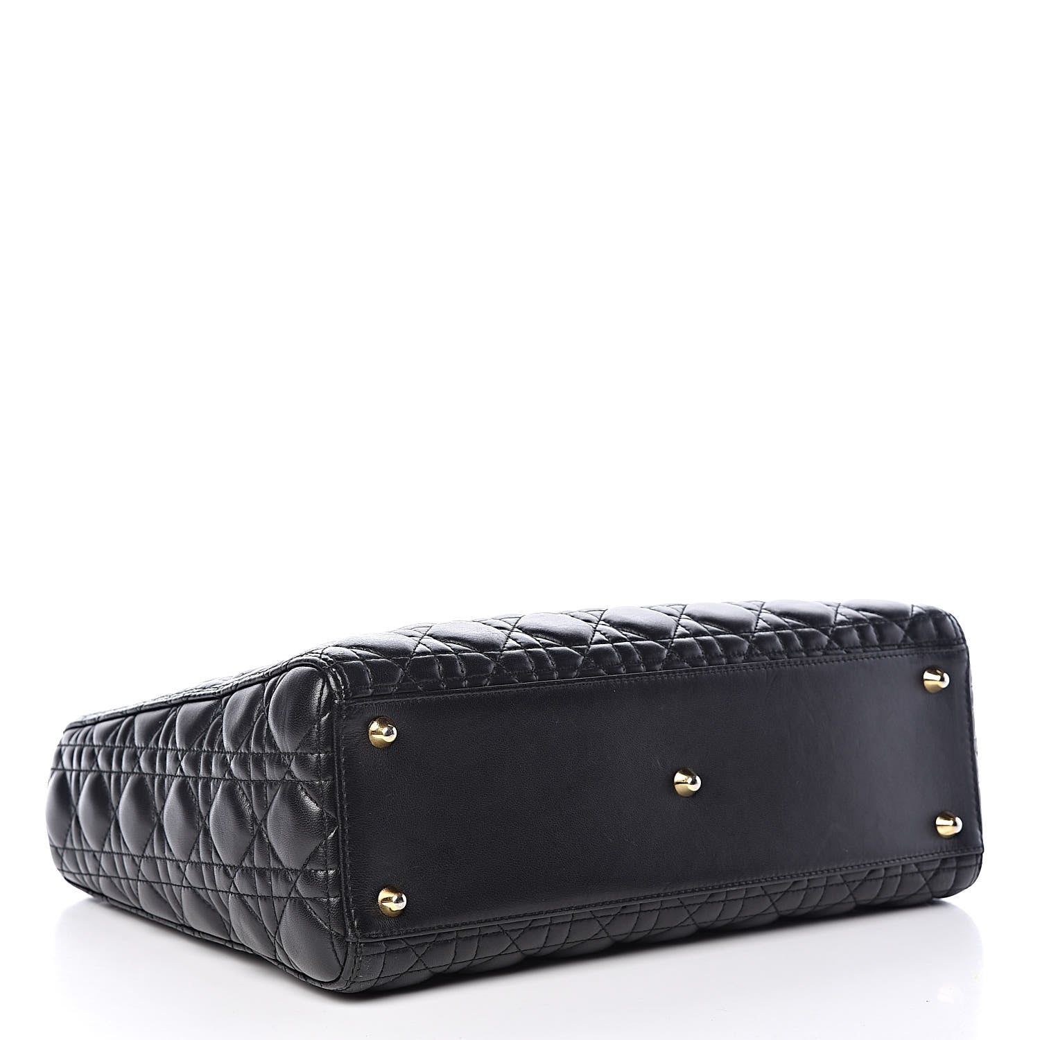 Christian Dior Lambskin Cannage Large Lady Dior Black 4 of 12