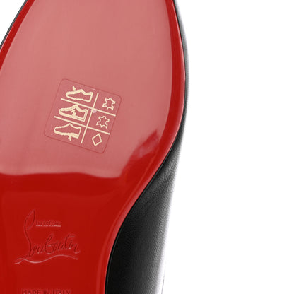 Christian Louboutin Calfskin Conclusive Ankle Strap Flats 38 Black 9 of 16