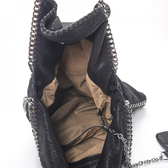 Stella McCartney Shaggy Deer Big Falabella Tote Black 6 of 13