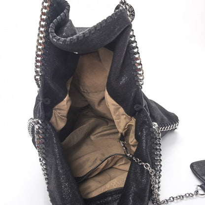Stella McCartney Shaggy Deer Big Falabella Tote Black 6 of 13