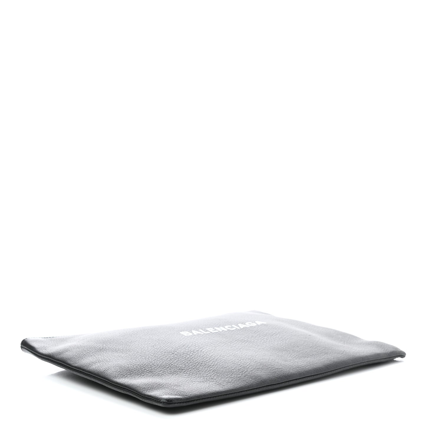 Calfskin Logo Everyday Second Bag Black White