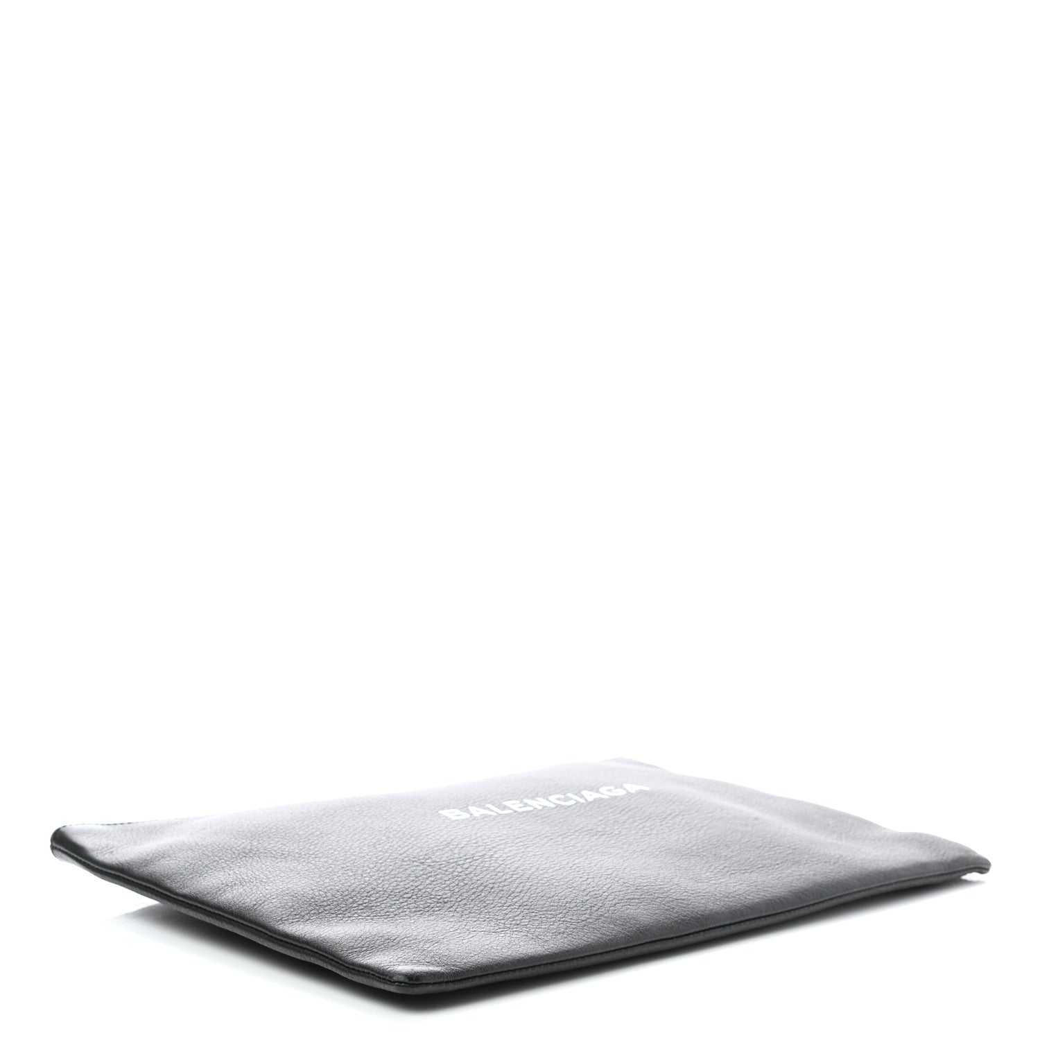 Balenciaga Calfskin Logo Everyday Second Bag Black White 4 of 7