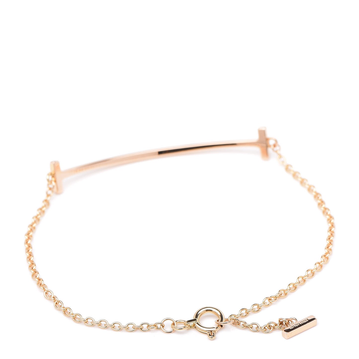 18K Rose Gold T Smile Bracelet