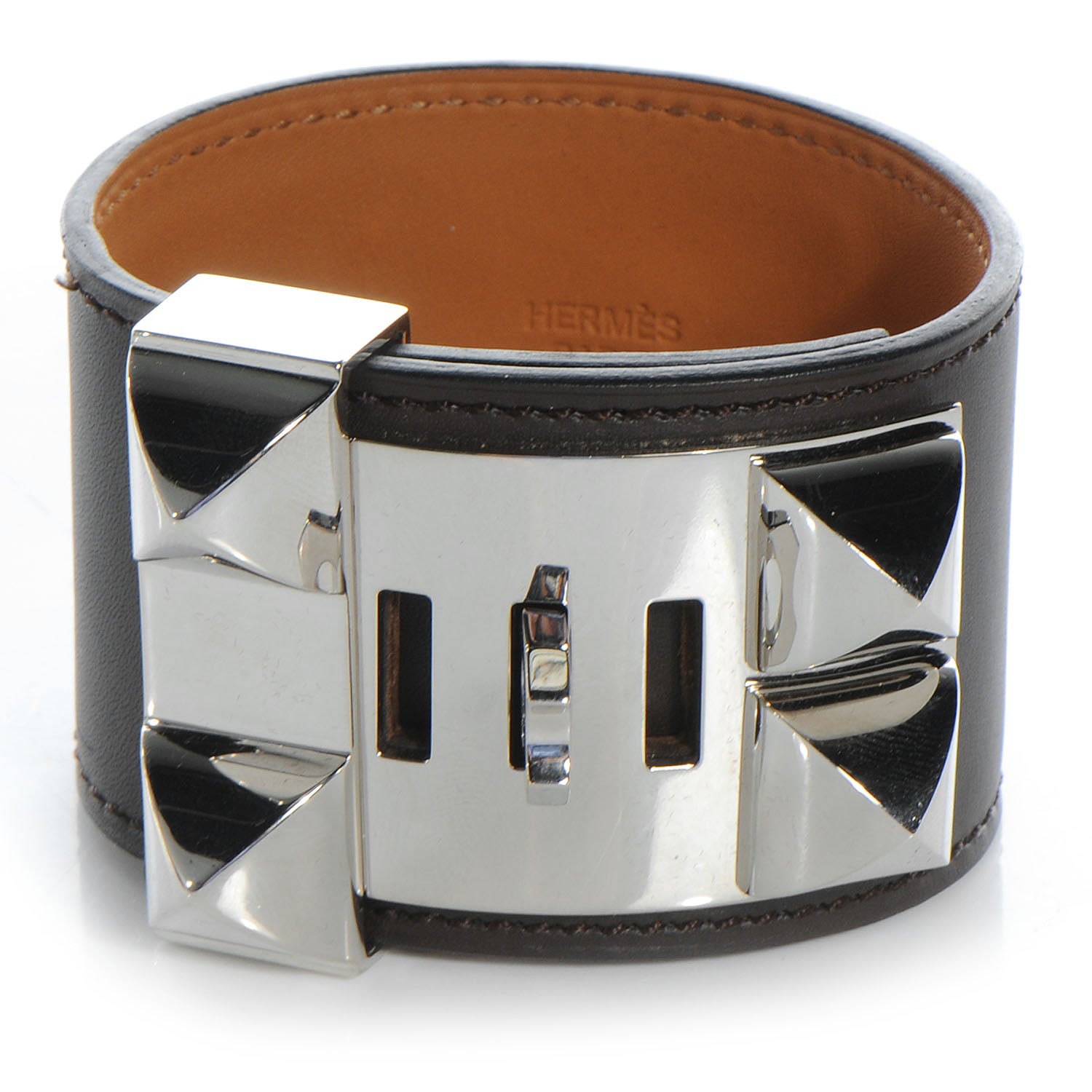 Hermes Chamonix Collier de Chien CDC Bracelet Chocolate 4 of 7