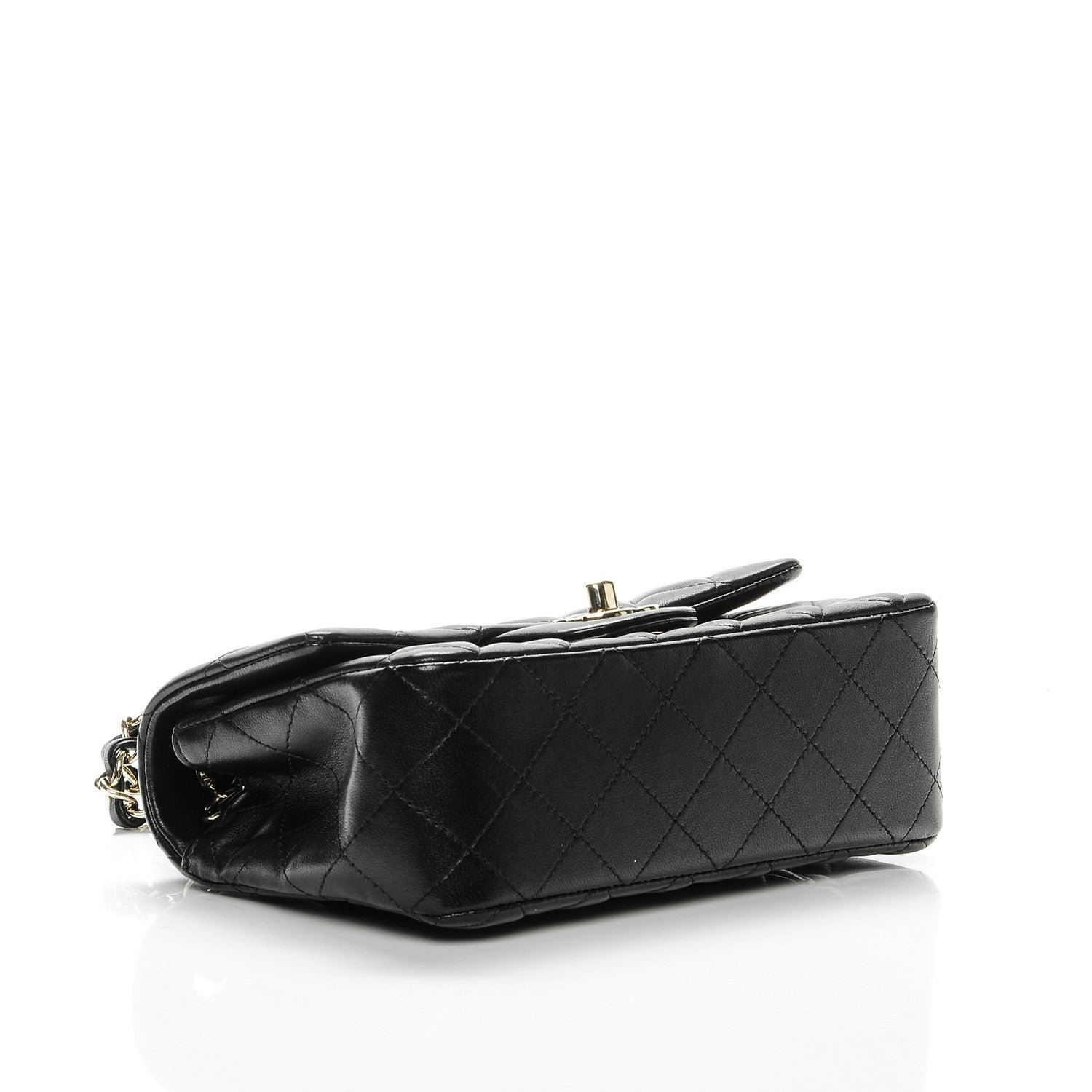 Chanel Lambskin Quilted Mini Rectangular Flap Black 4 of 7
