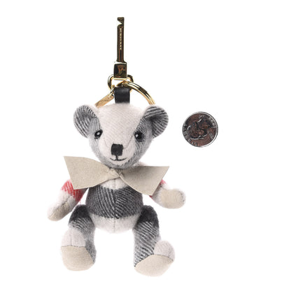 Burberry Cashmere House Check Thomas Bear Bag Charm Stone 2 of 5
