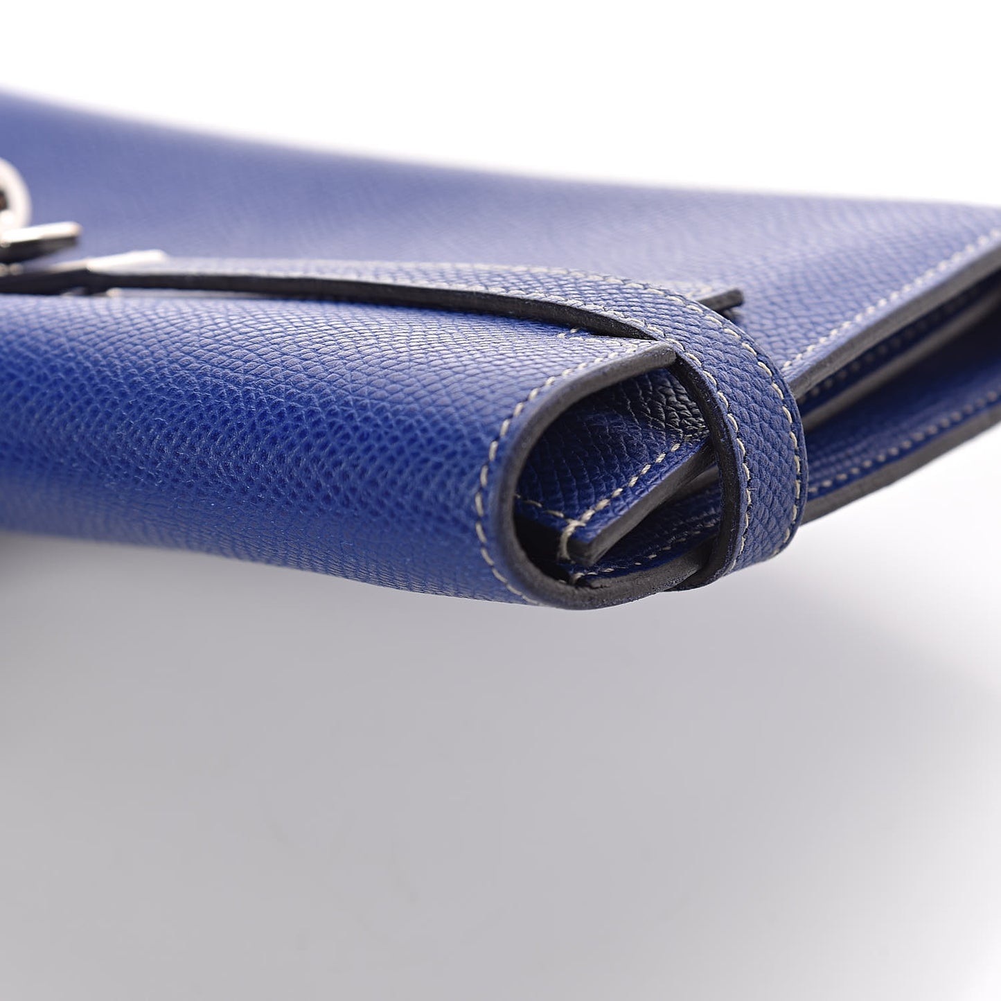 Epsom Kelly Longue Wallet Bleu Electrique Cobalt