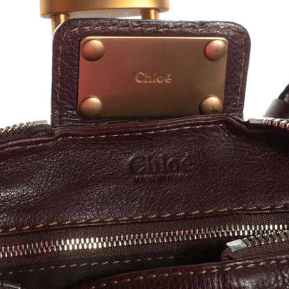 Chloe Leather Medium Paddington Satchel Chocolate 6 of 10