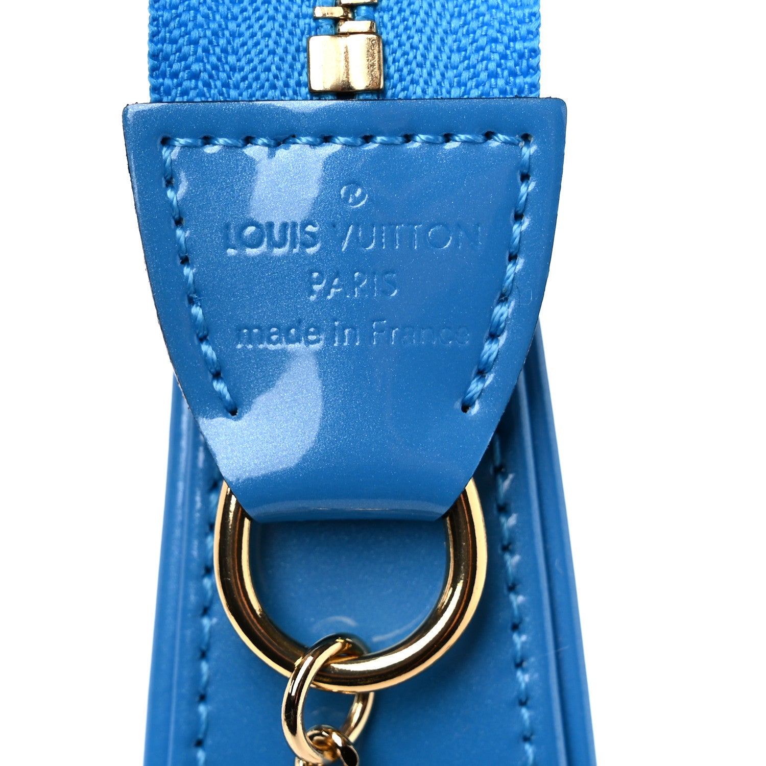 Louis Vuitton Vernis Valentine Mini Pochette Accessories Baby Blue Neon 6 of 8