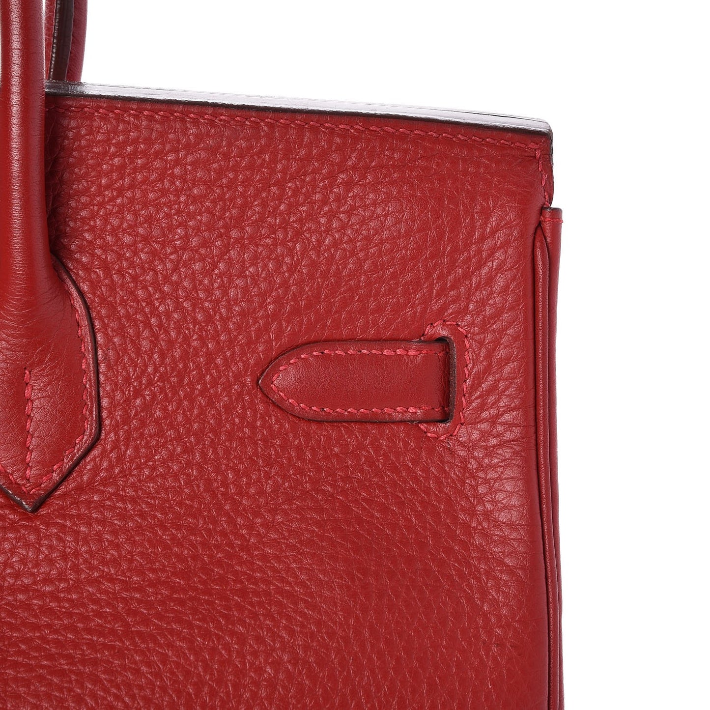 Taurillon Clemence Birkin 35 Rouge Casaque