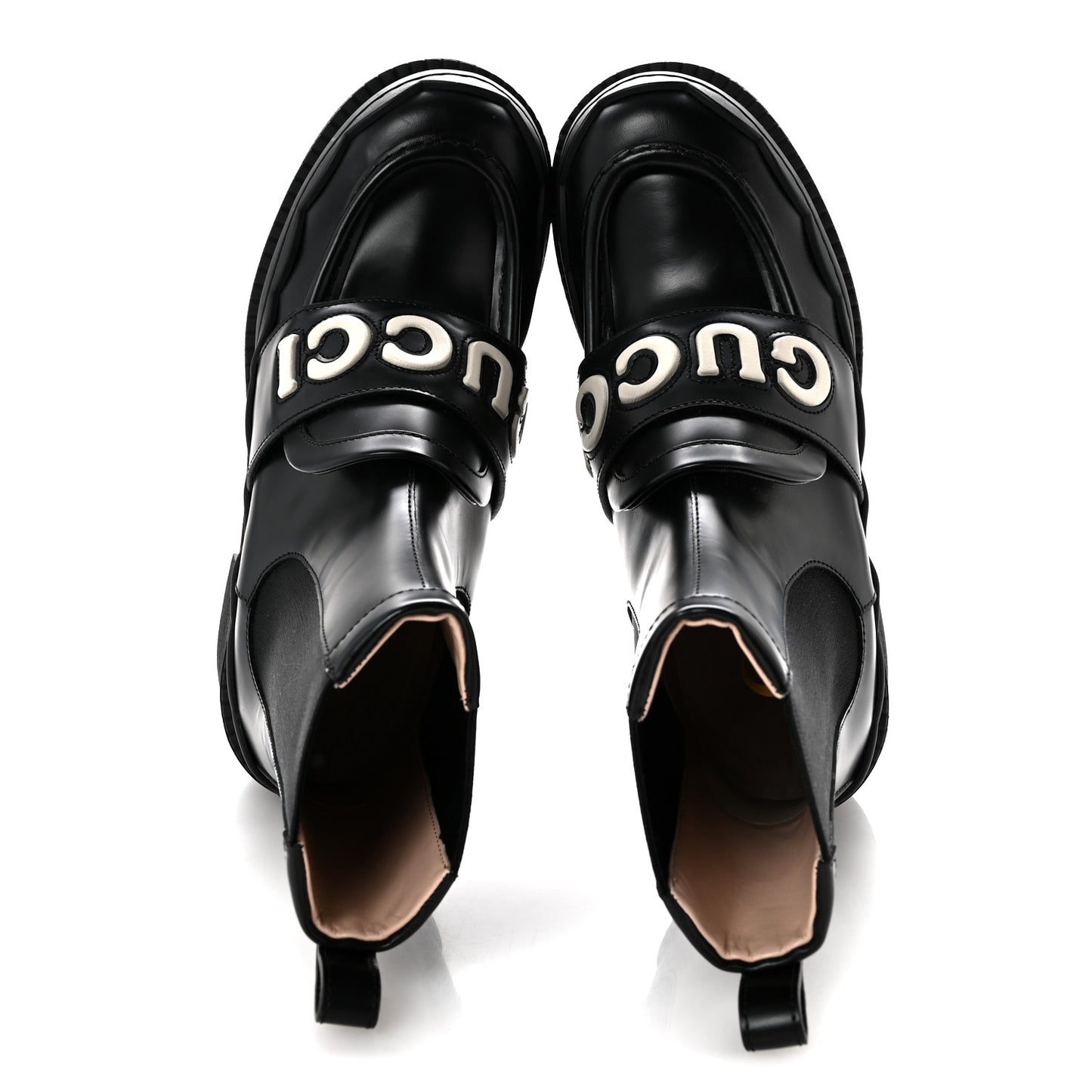 Calfskin Ornella Logo Ankle Boots 38 Black