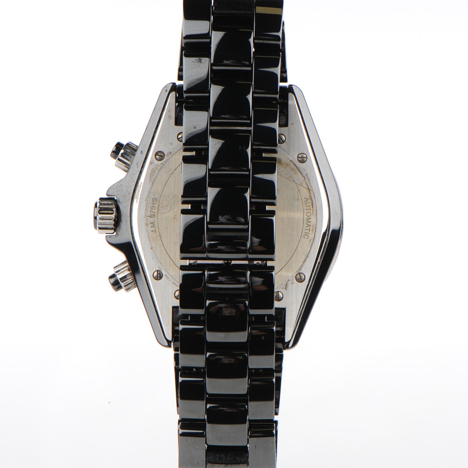 Chanel Stainless Steel Ceramic 41mm J12 Chronograph Automatic Watch Black 3 of 3