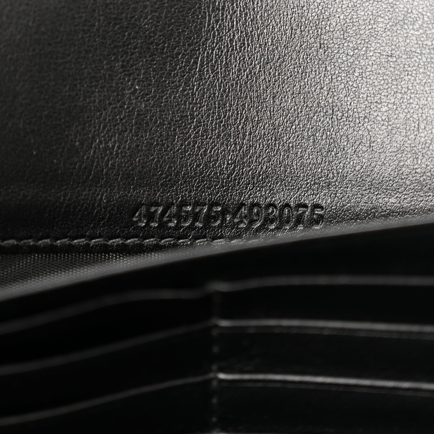 Gucci Calfskin Matelasse GG Marmont Chain Wallet Black 7 of 11