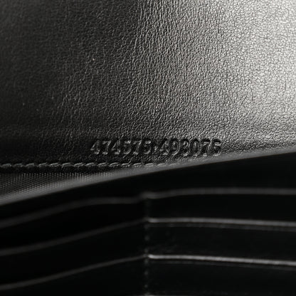 Gucci Calfskin Matelasse GG Marmont Chain Wallet Black 7 of 11