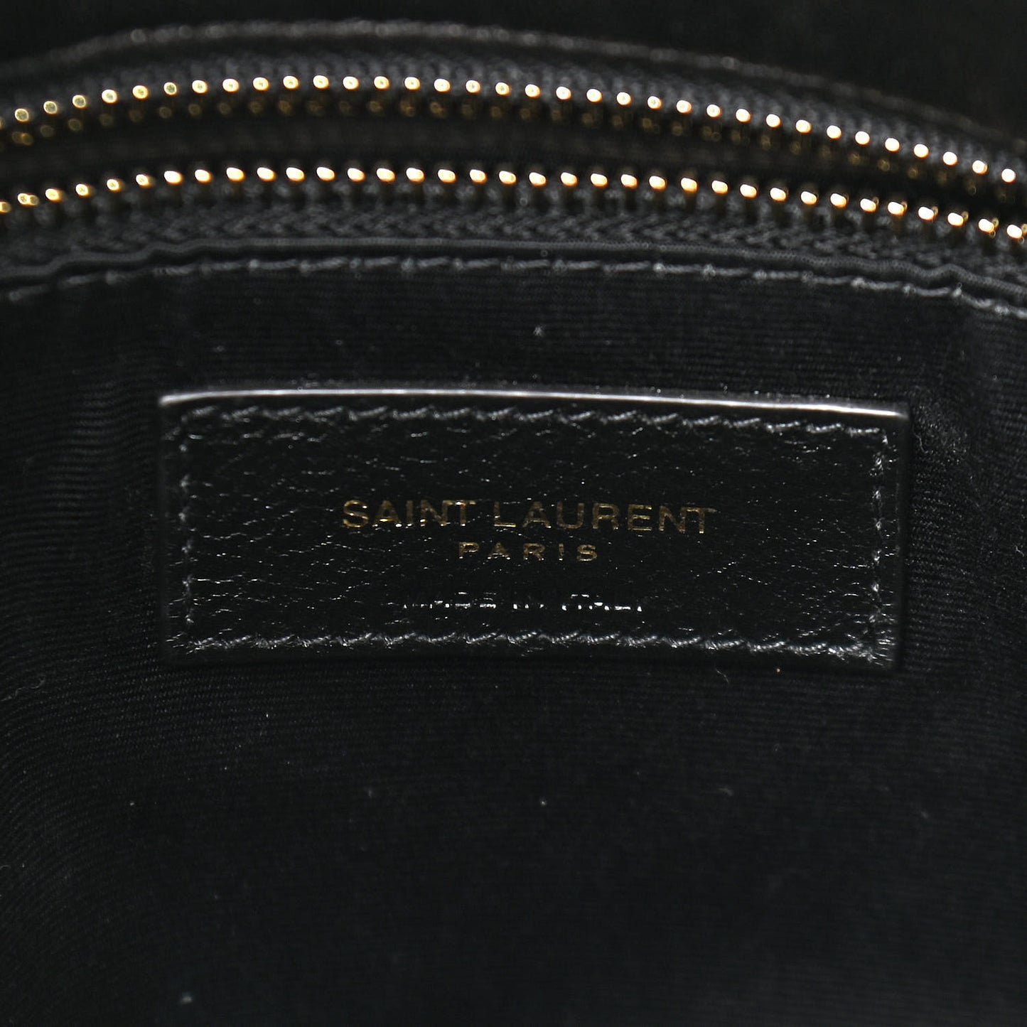 Lambskin Quilted Medium Loulou Puffer Monogram Chain Satchel Black