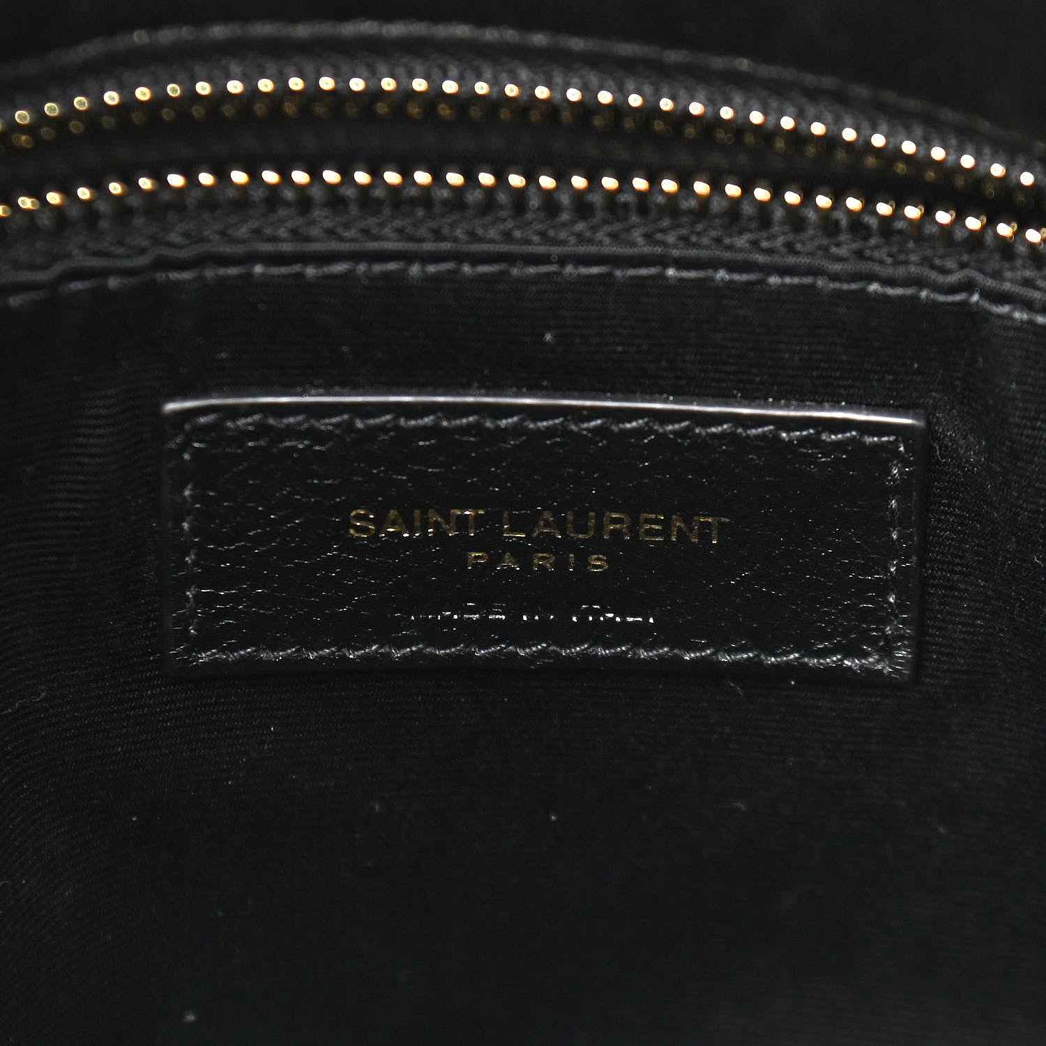Saint Laurent Lambskin Quilted Medium Loulou Puffer Monogram Chain Satchel Black 6 of 9