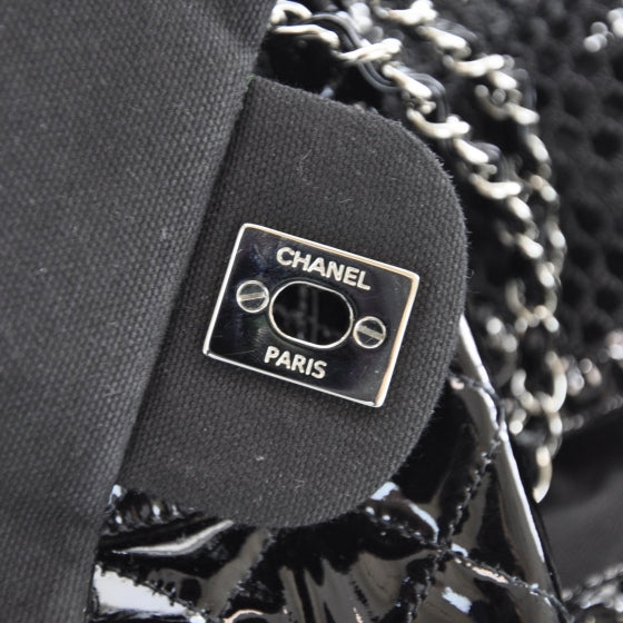 Patent Net Large La Madrague Tote Black