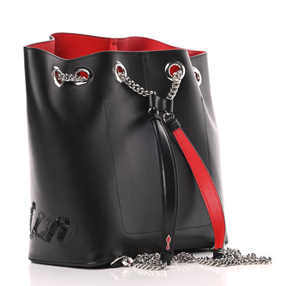 Christian Louboutin Calfskin Paris Marie Jane Logo Backpack Black 3 of 14