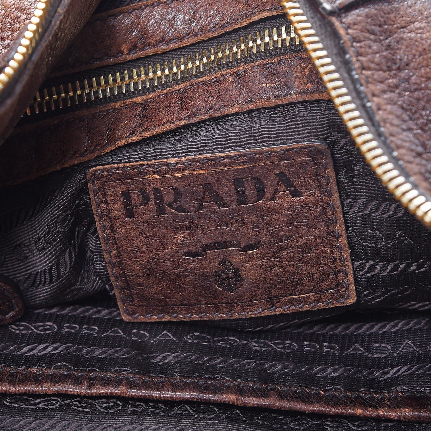 Prada Cervo Antik Hobo Cacao Sfumato 6 of 11