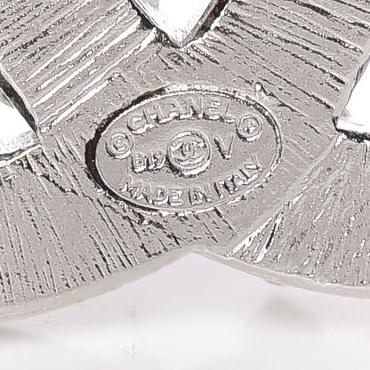 Chanel Baguette Crystal CC Brooch Green Black 4 of 5