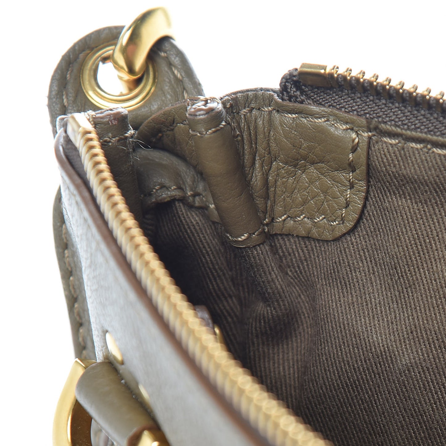 Calfskin Baby Marcie Satchel Anchor Grey